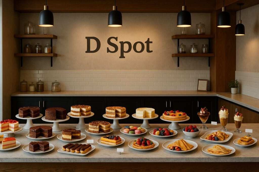 dessert display delta at d spot bakery cafe | GPS: 49.198455, -122.916372