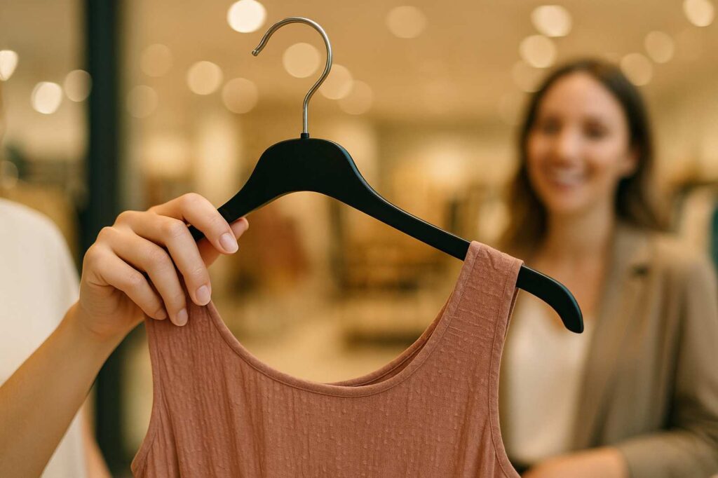 shopping assistant showing clothing professional services | GPS: 49.119169, -123.002111