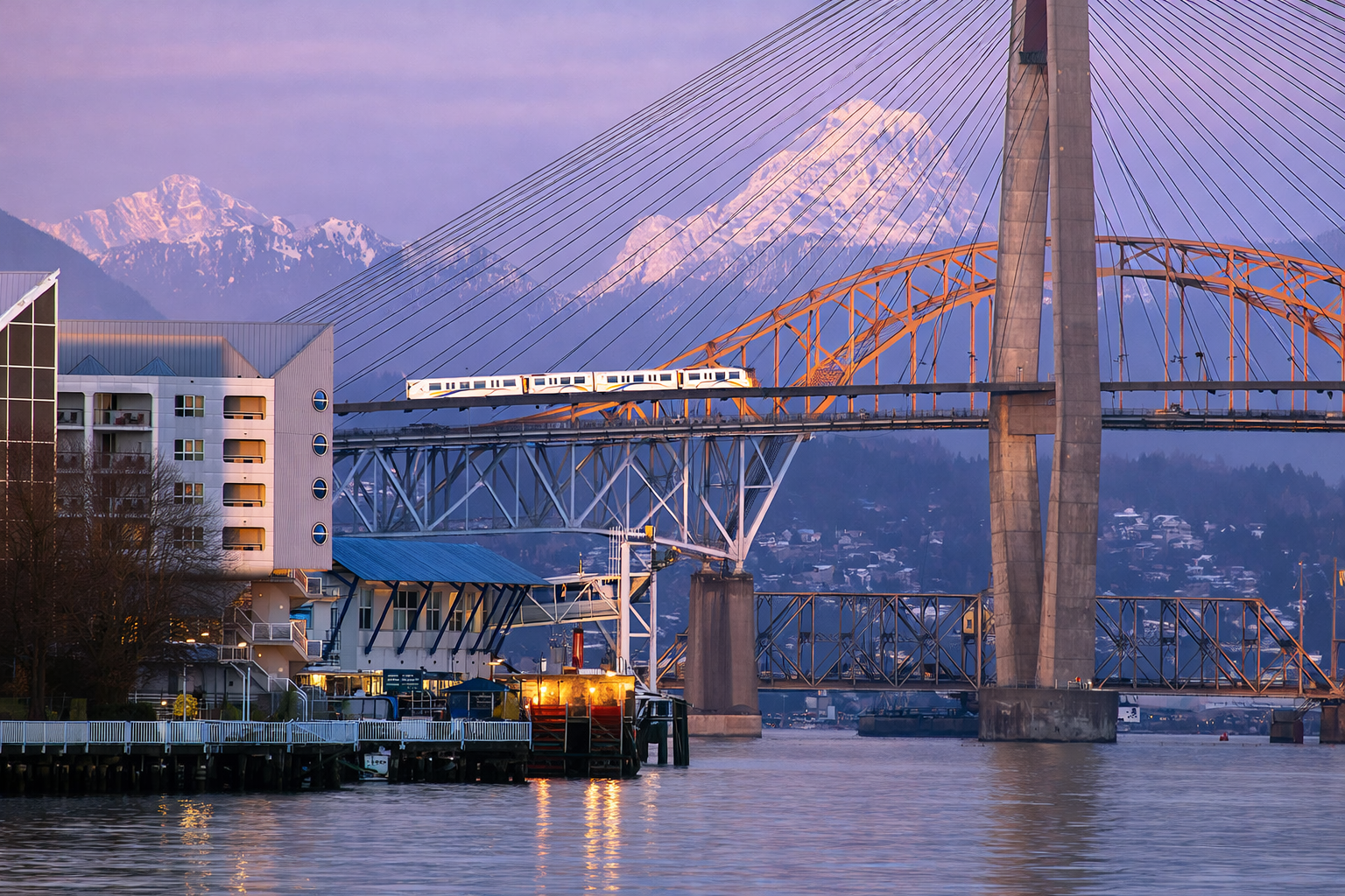 new-westminster-skytrain-crossing-bridges-with-mountains-background