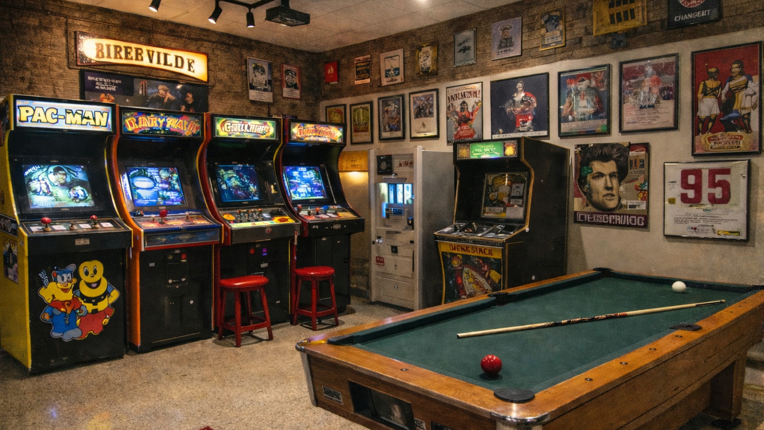 retro-arcade-room-with-classic-pac-man-machines-red-stools-pool-table-and-vintage-posters-at-capital-city-arcade-new-westminster-indoor-activity-spot