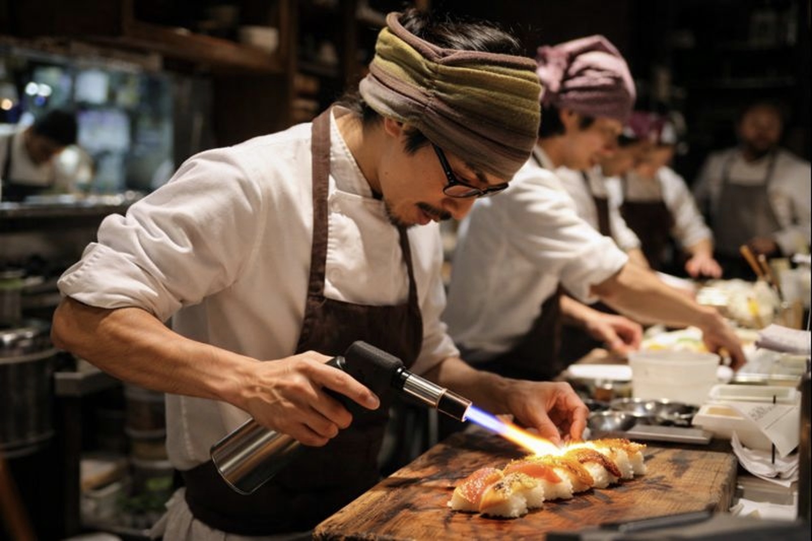 sushi-chef-preparing-flamed-sushi-new-westminster-local-business-directory