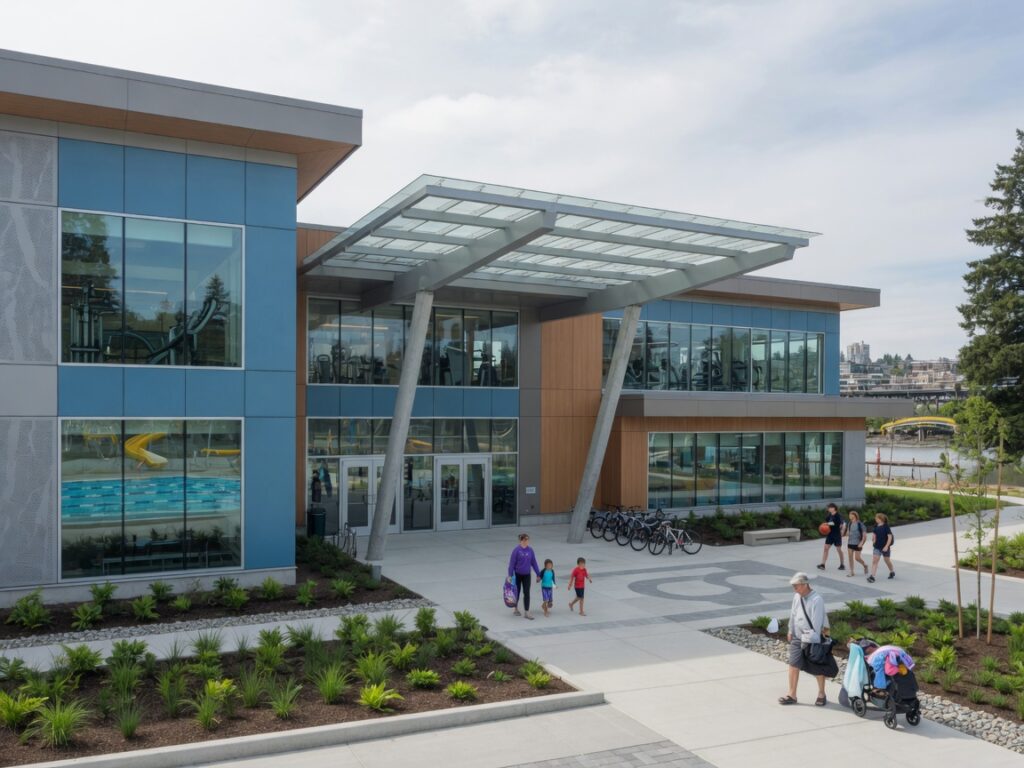 təməsew̓txʷ Aquatic and Community Centre in New Westminster.