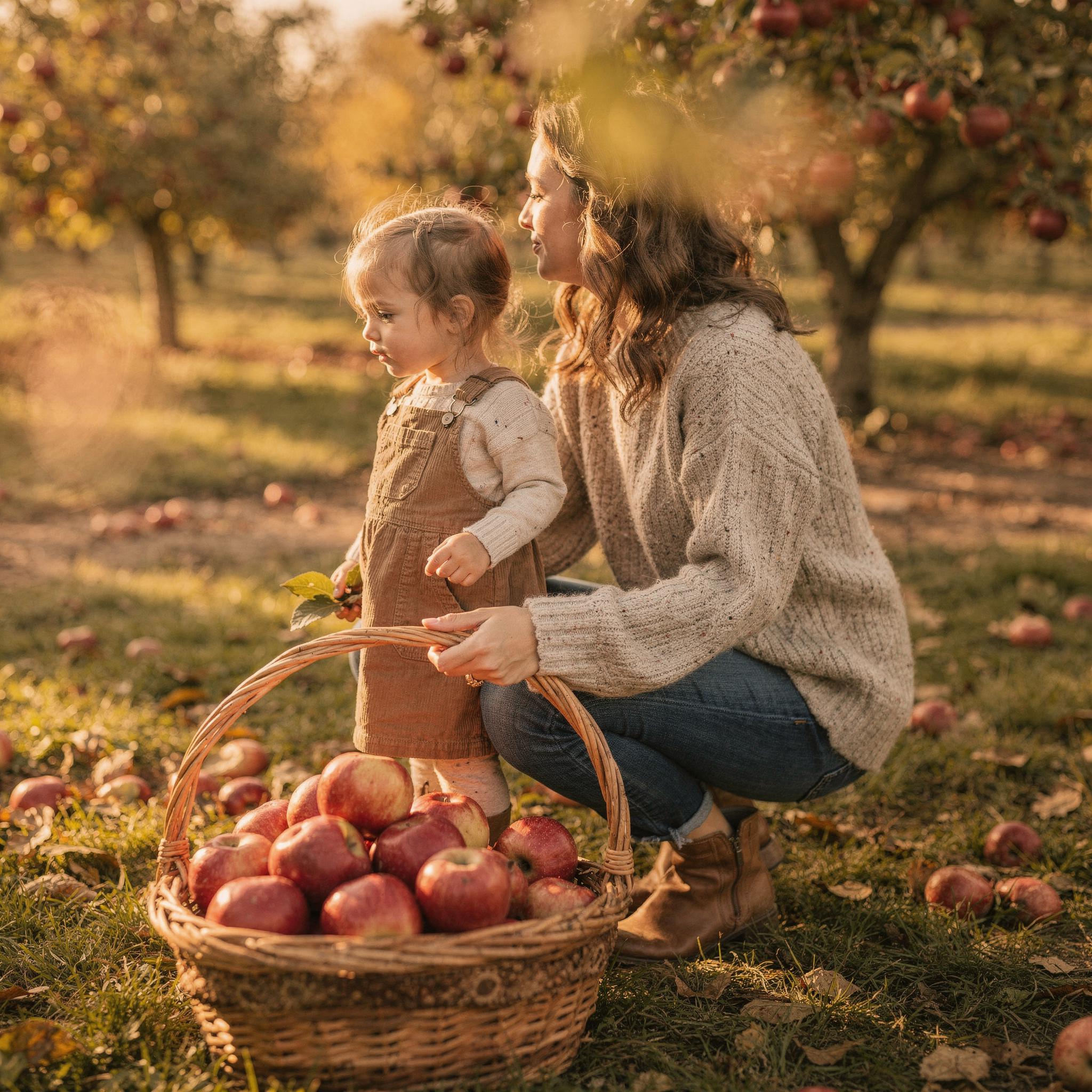 new-westminster-local-community-life-heritage-culture-fall-apple-orchard-mother-and-daughter-apple-picking-with-wicker-basket-and-warm-autumn-outfits-v2