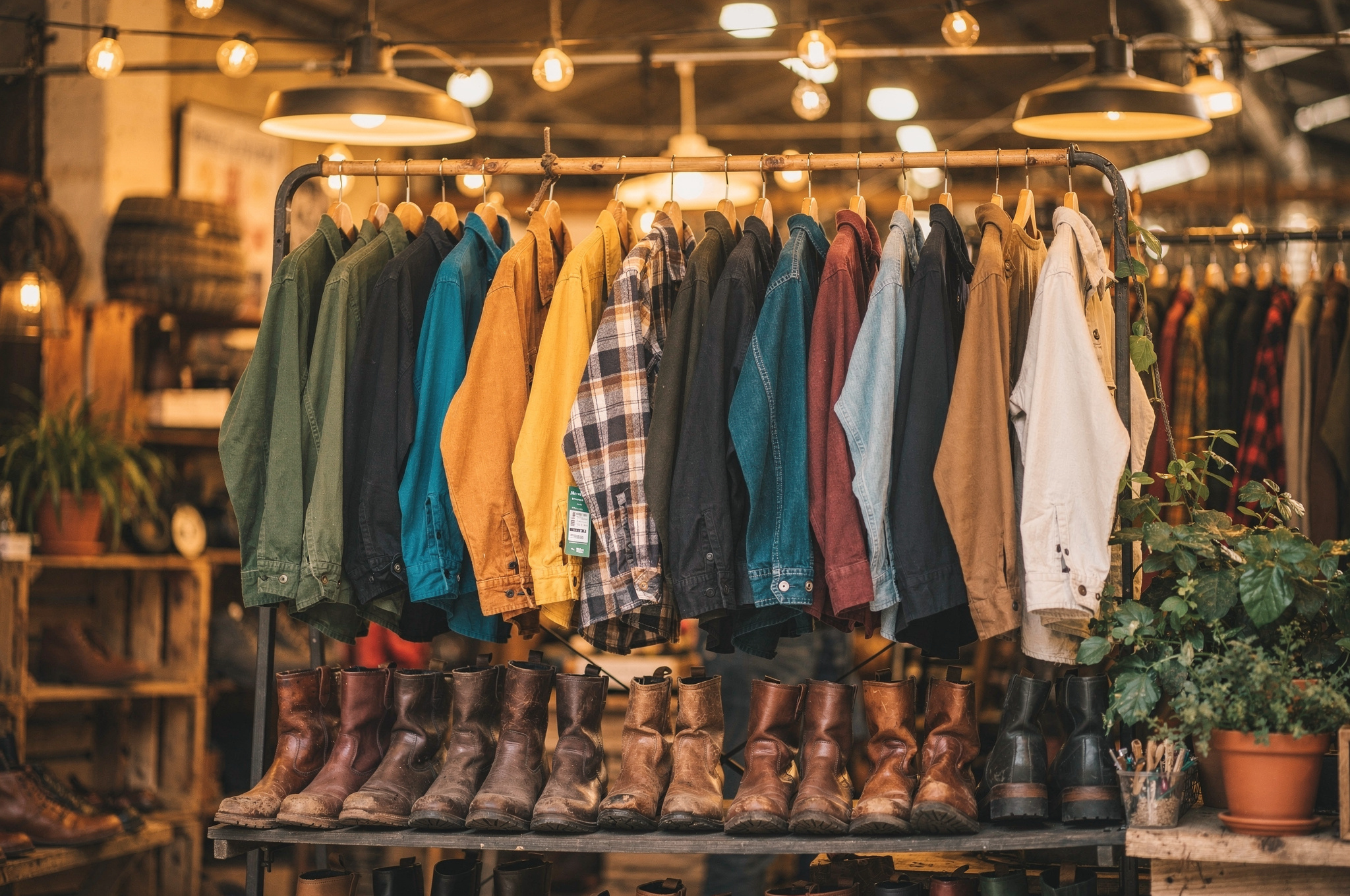 vintage-clothing-racks-and-leather-boots-display-at-new-westminster-market-vendor-local-shopping-spot-v2